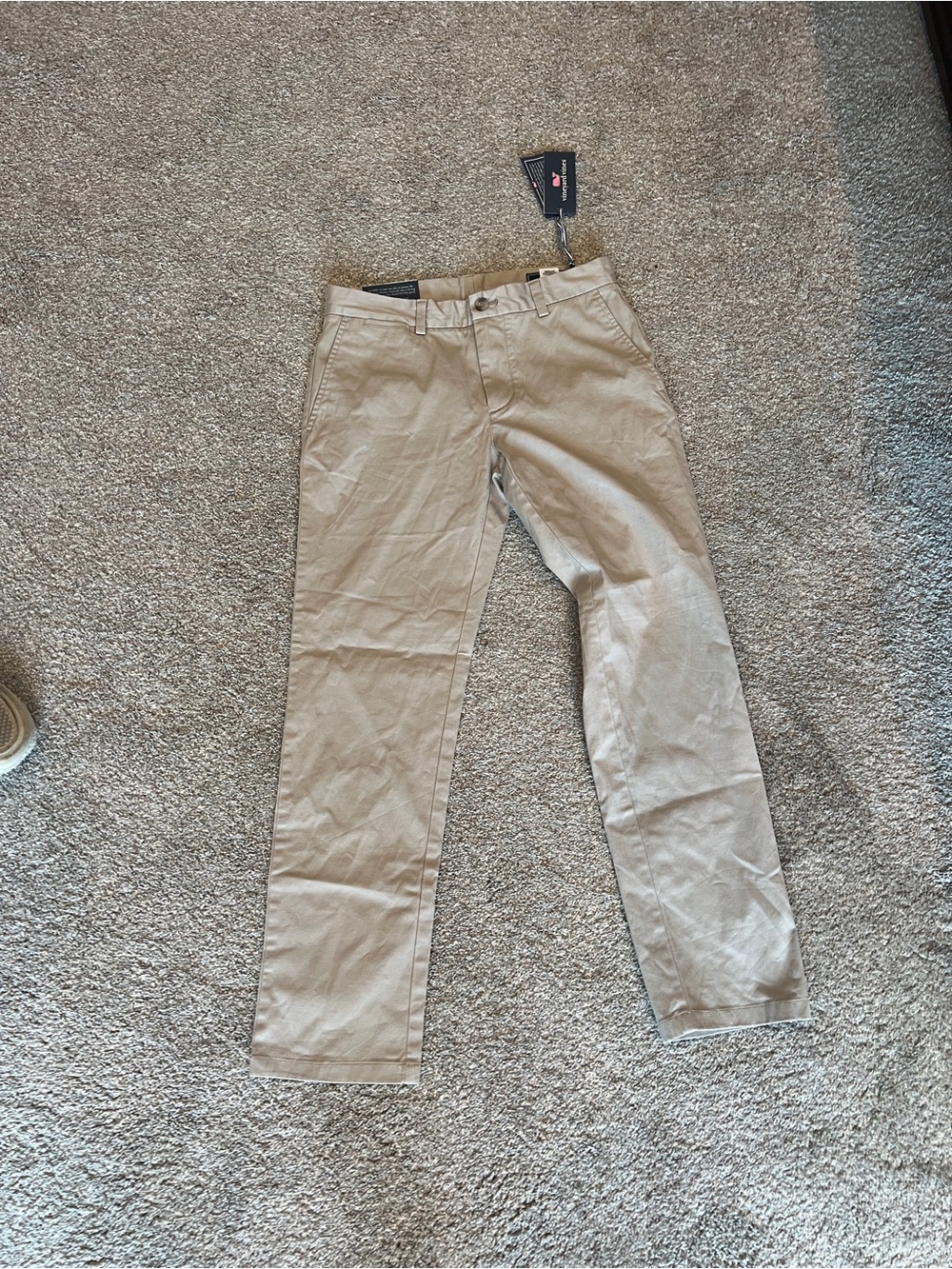 Vineyard Vines Men's Breaker Pants  Khaki - Straight Fit Waist 30 Length 30